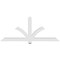 Ekena Millwork Redmond Architectural Grade PVC Gable Bracket, 72"W x 30"H x 4"D x 4"F, 10/12 Pitch GBP072X30X0404RED00 - alternate 2